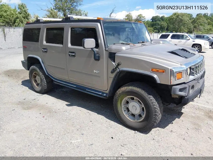 2003 Hummer H2 VIN: 5GRGN23U13H111526 Lot: 45429848