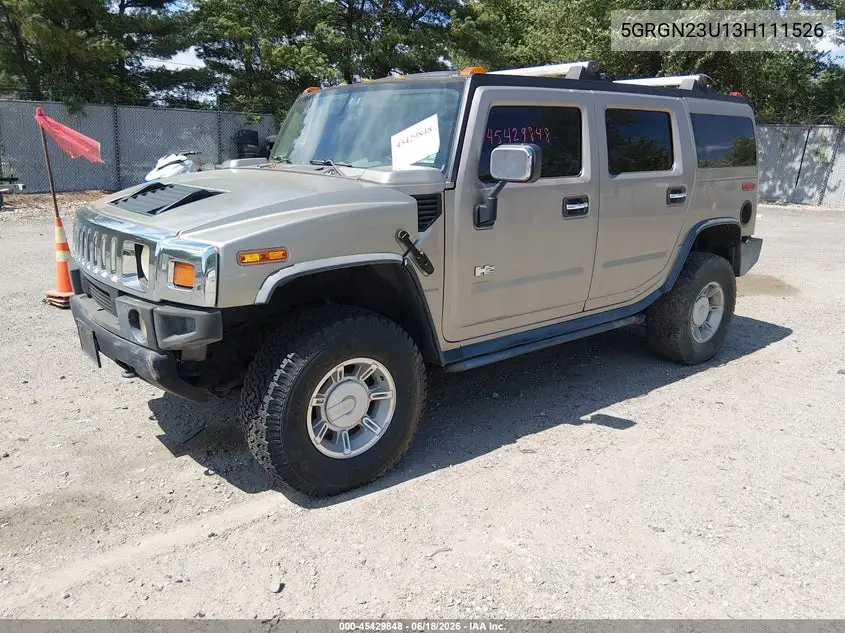 2003 Hummer H2 VIN: 5GRGN23U13H111526 Lot: 45429848