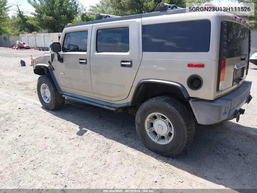 2003 Hummer H2 VIN: 5GRGN23U13H111526 Lot: 45429848
