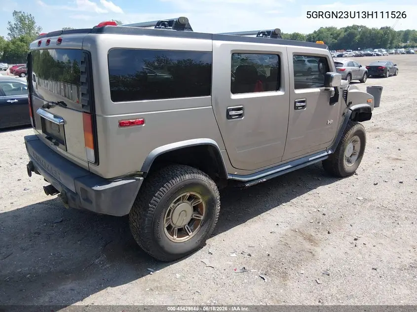 2003 Hummer H2 VIN: 5GRGN23U13H111526 Lot: 45429848