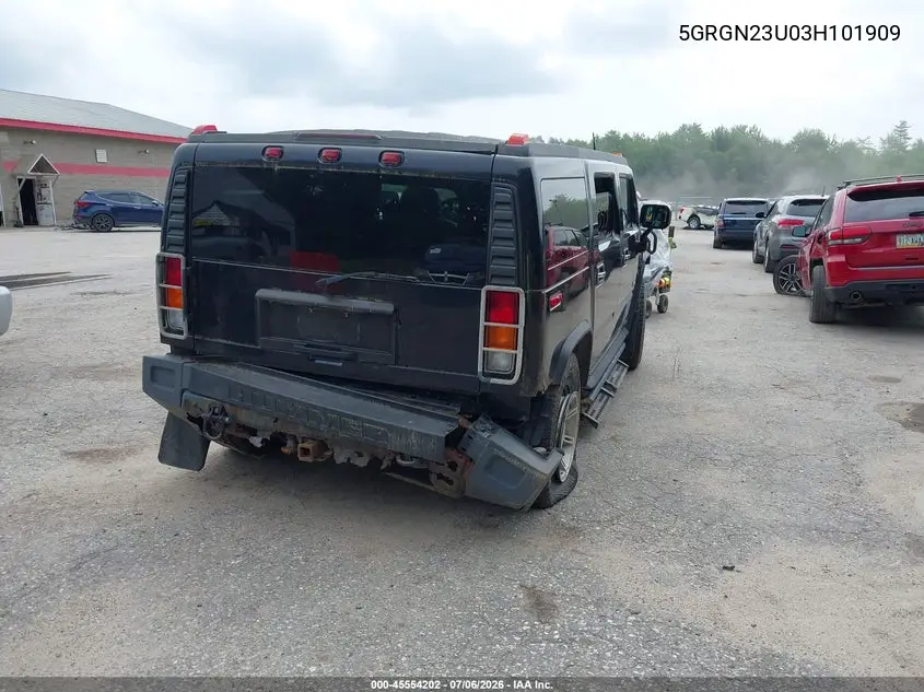 2003 Hummer H2 VIN: 5GRGN23U03H101909 Lot: 45554202