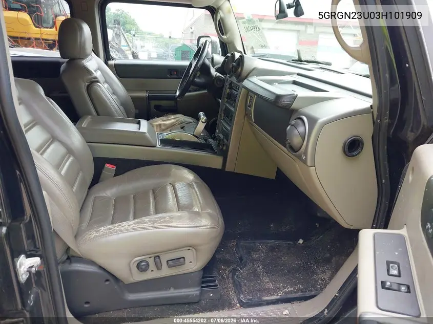 2003 Hummer H2 VIN: 5GRGN23U03H101909 Lot: 45554202