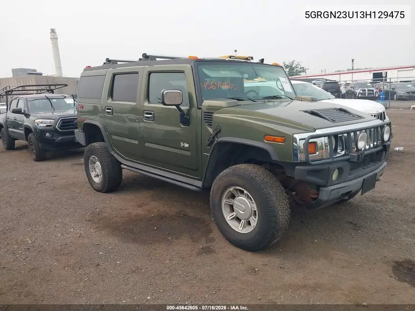 2003 Hummer H2 VIN: 5GRGN23U13H129475 Lot: 45642605