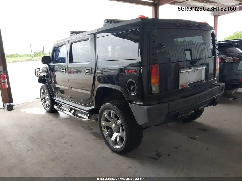 2003 Hummer H2 VIN: 5GRGN23U23H132160 Lot: 45643062