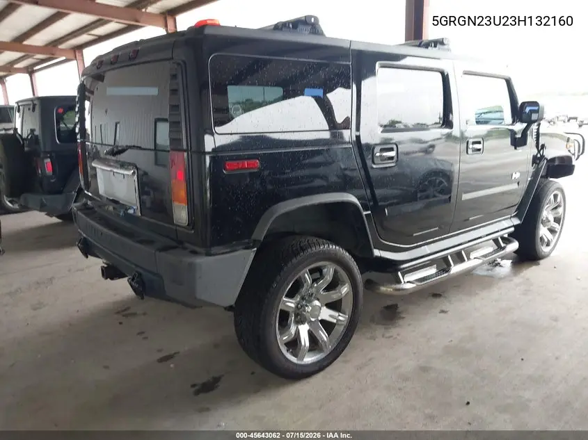2003 Hummer H2 VIN: 5GRGN23U23H132160 Lot: 45643062