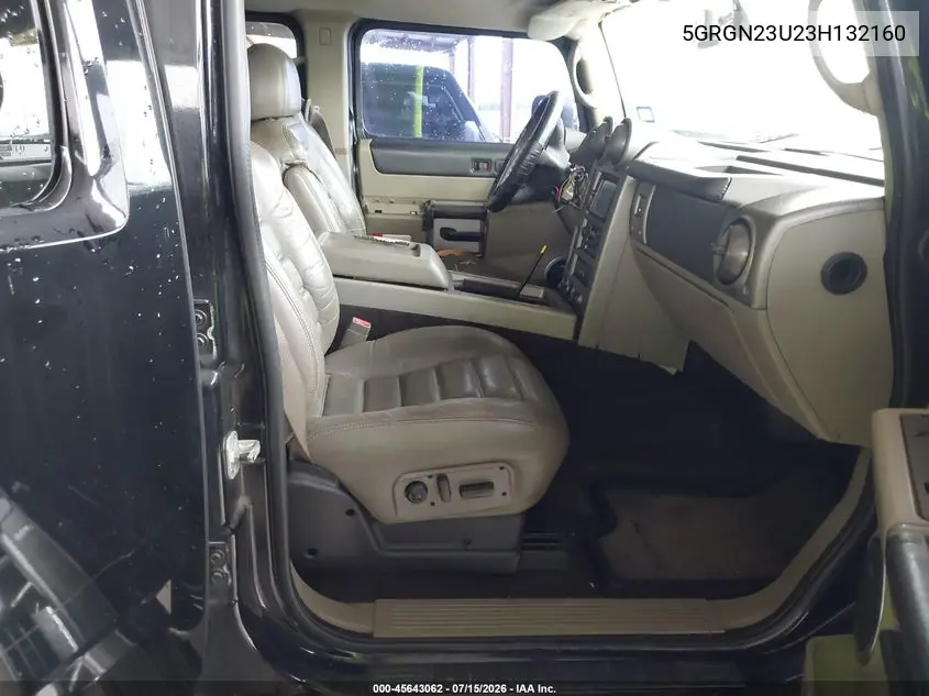 2003 Hummer H2 VIN: 5GRGN23U23H132160 Lot: 45643062
