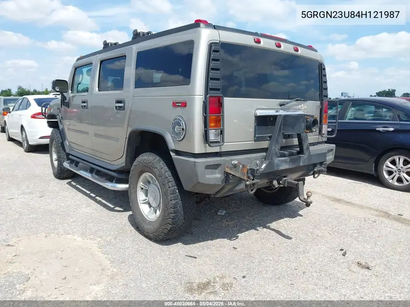 2004 Hummer H2 VIN: 5GRGN23U84H121987 Lot: 45030666