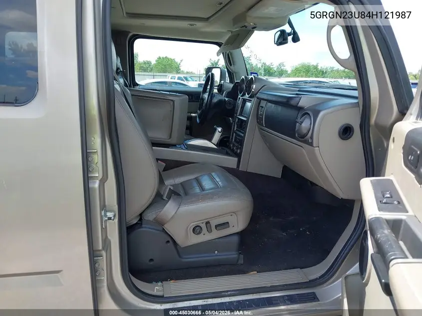 2004 Hummer H2 VIN: 5GRGN23U84H121987 Lot: 45030666