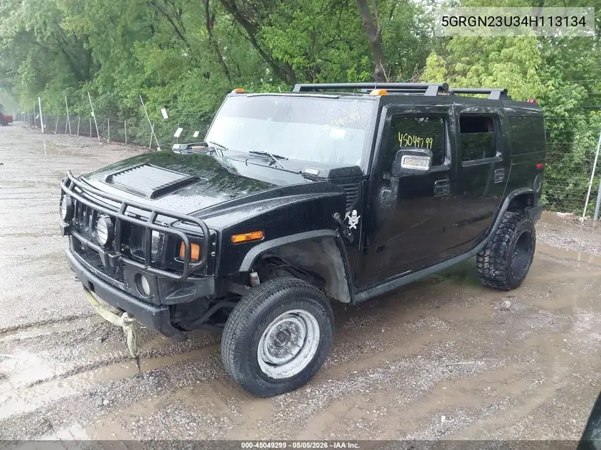 2004 Hummer H2 VIN: 5GRGN23U34H113134 Lot: 45049299