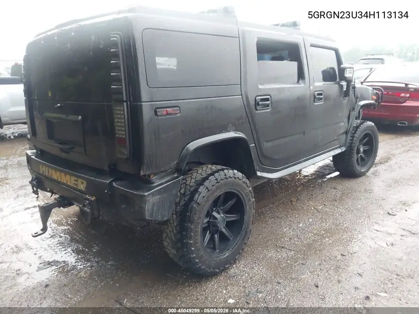 2004 Hummer H2 VIN: 5GRGN23U34H113134 Lot: 45049299