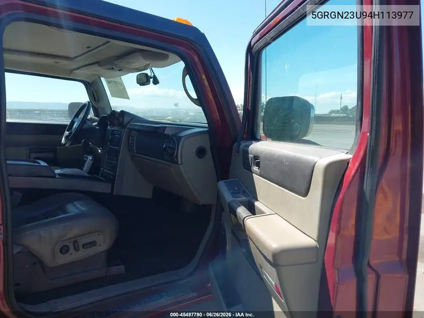 2004 Hummer H2 VIN: 5GRGN23U94H113977 Lot: 45497790