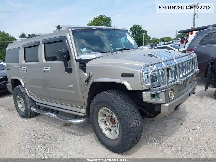 2004 Hummer H2 VIN: 5GRGN23U94H122713 Lot: 45572317