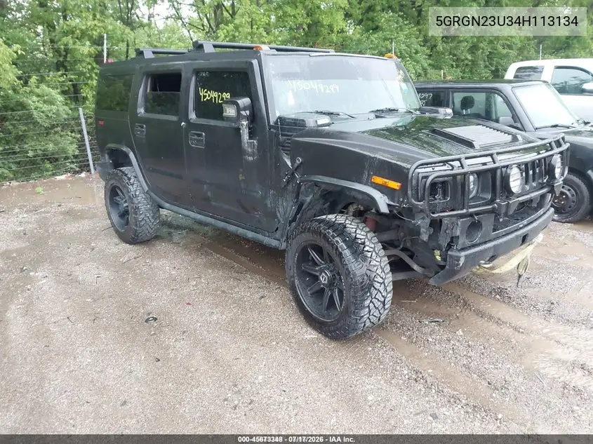 2004 Hummer H2 VIN: 5GRGN23U34H113134 Lot: 45673348