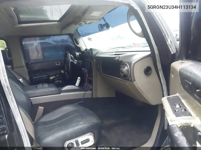 2004 Hummer H2 VIN: 5GRGN23U34H113134 Lot: 45673348