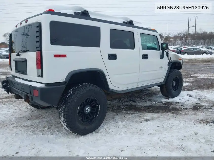 2005 Hummer H2 Suv VIN: 5GRGN23U95H130926 Lot: 44251858
