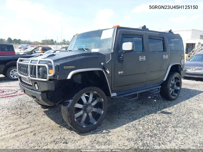 2005 Hummer H2 Suv VIN: 5GRGN23U45H125150 Lot: 44586627