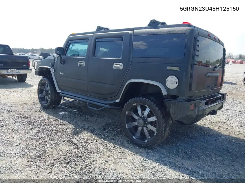 2005 Hummer H2 Suv VIN: 5GRGN23U45H125150 Lot: 44586627