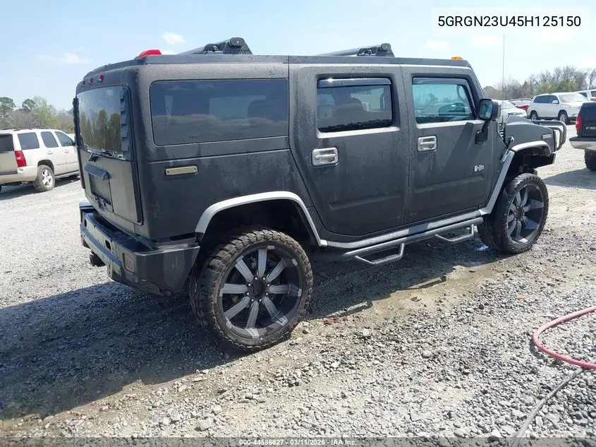 2005 Hummer H2 Suv VIN: 5GRGN23U45H125150 Lot: 44586627