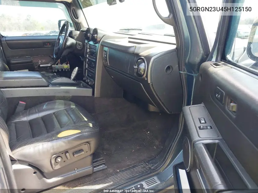 2005 Hummer H2 Suv VIN: 5GRGN23U45H125150 Lot: 44586627