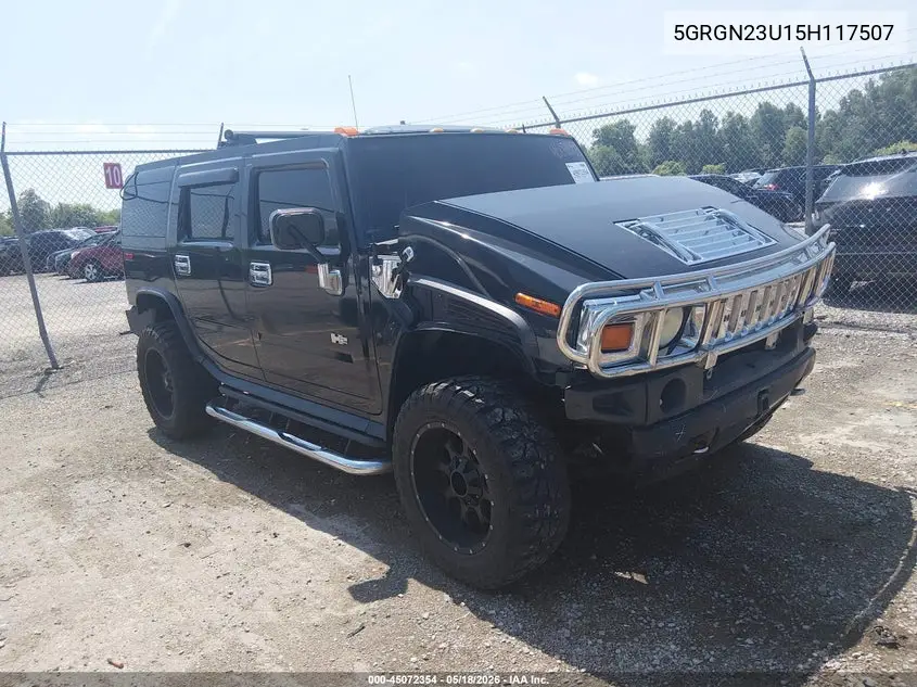 2005 Hummer H2 Suv VIN: 5GRGN23U15H117507 Lot: 45072354
