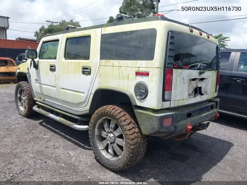 2005 Hummer H2 Suv VIN: 5GRGN23UX5H116730 Lot: 45176078