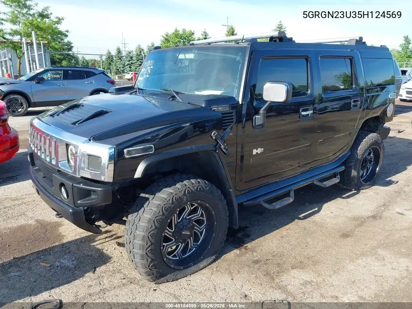 2005 Hummer H2 Suv VIN: 5GRGN23U35H124569 Lot: 45184599