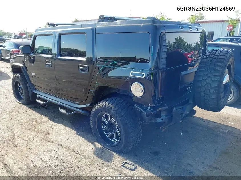 2005 Hummer H2 Suv VIN: 5GRGN23U35H124569 Lot: 45184599