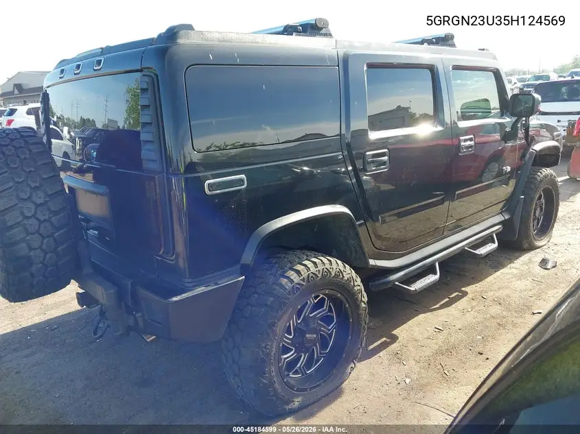 2005 Hummer H2 Suv VIN: 5GRGN23U35H124569 Lot: 45184599
