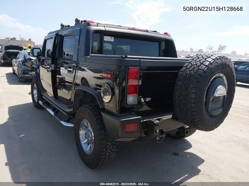 2005 Hummer H2 Sut VIN: 5GRGN22U15H128668 Lot: 45462210