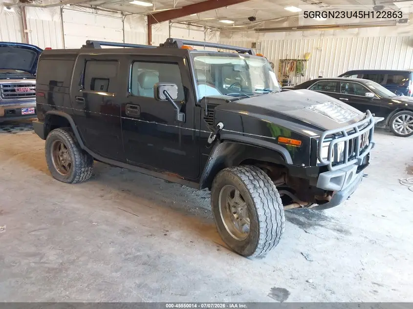 2005 Hummer H2 Suv VIN: 5GRGN23U45H122863 Lot: 45550014