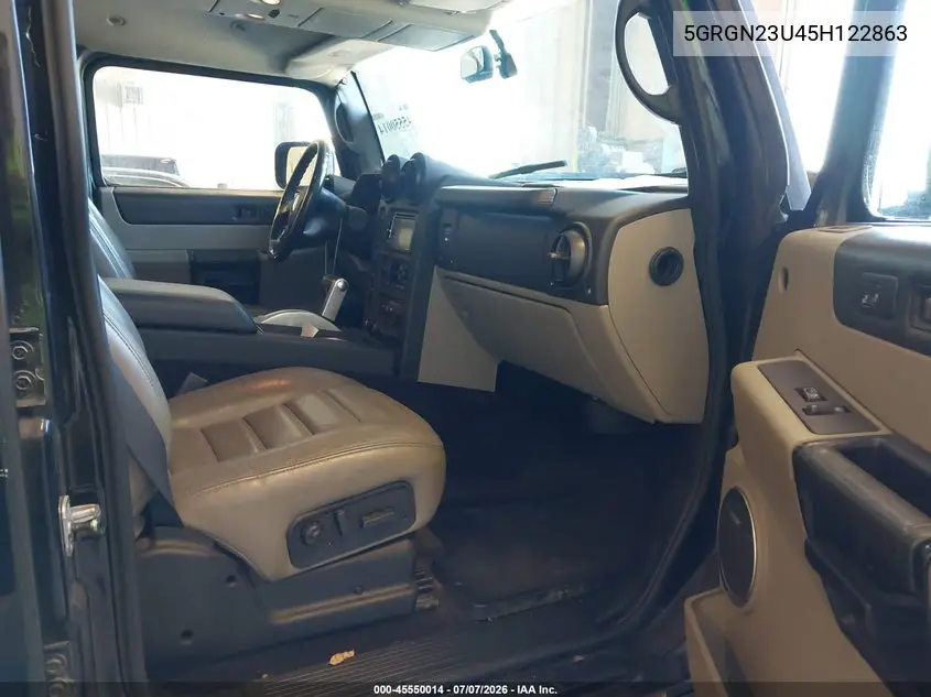 2005 Hummer H2 Suv VIN: 5GRGN23U45H122863 Lot: 45550014