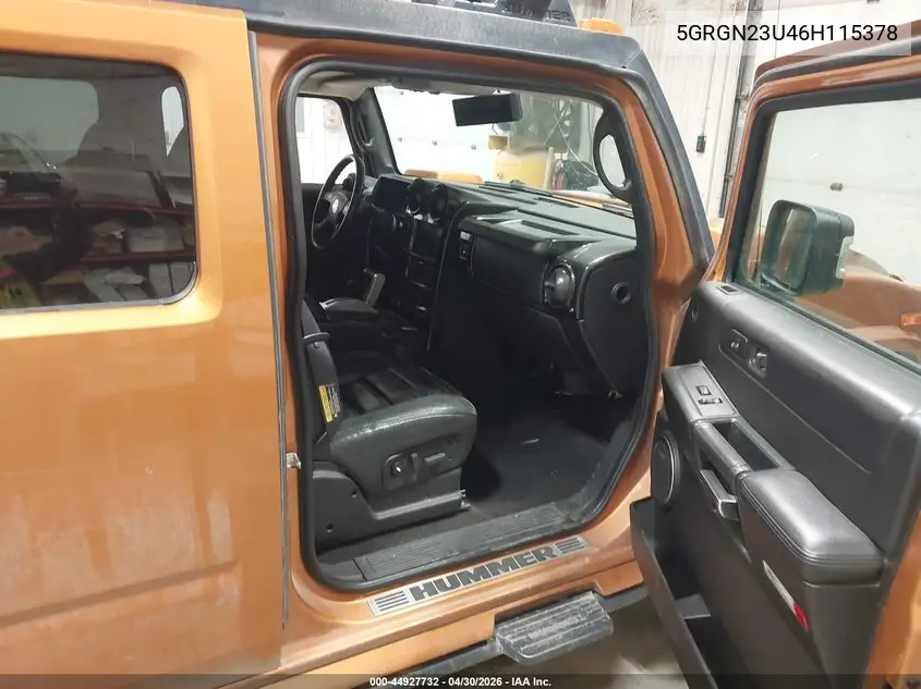 2006 Hummer H2 Suv VIN: 5GRGN23U46H115378 Lot: 44927732