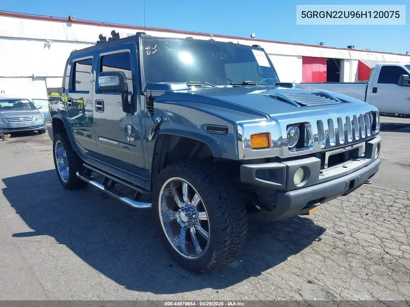 2006 Hummer H2 Sut VIN: 5GRGN22U96H120075 Lot: 44970654