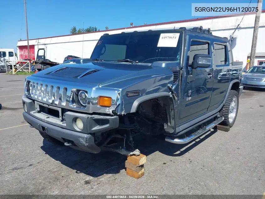 2006 Hummer H2 Sut VIN: 5GRGN22U96H120075 Lot: 44970654