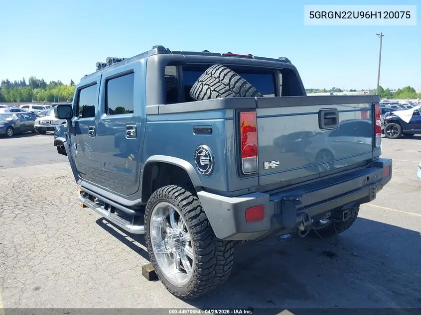 2006 Hummer H2 Sut VIN: 5GRGN22U96H120075 Lot: 44970654