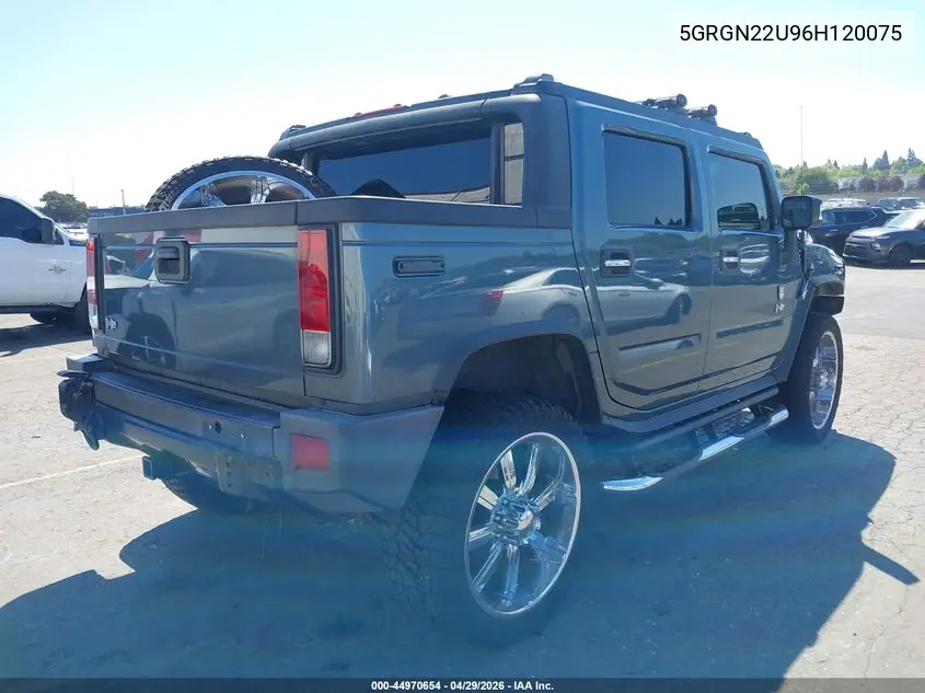2006 Hummer H2 Sut VIN: 5GRGN22U96H120075 Lot: 44970654