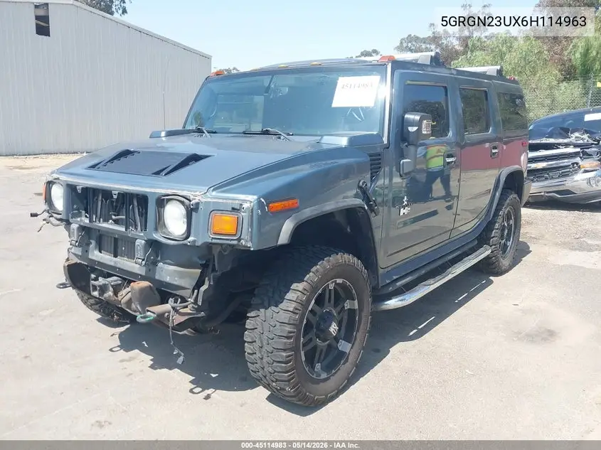 2006 Hummer H2 Suv VIN: 5GRGN23UX6H114963 Lot: 45114983