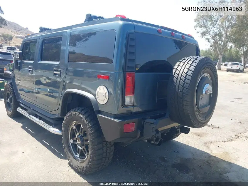 2006 Hummer H2 Suv VIN: 5GRGN23UX6H114963 Lot: 45114983