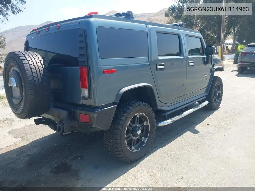 2006 Hummer H2 Suv VIN: 5GRGN23UX6H114963 Lot: 45114983