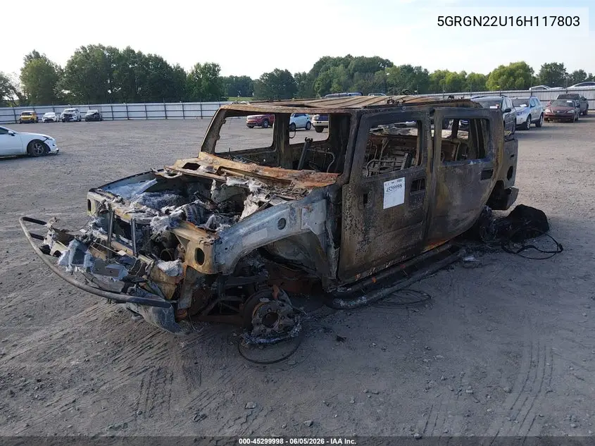 2006 Hummer H2 Sut VIN: 5GRGN22U16H117803 Lot: 45299998