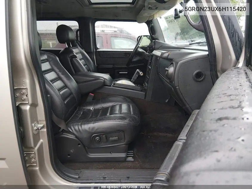 2006 Hummer H2 Suv VIN: 5GRGN23UX6H115420 Lot: 45365427