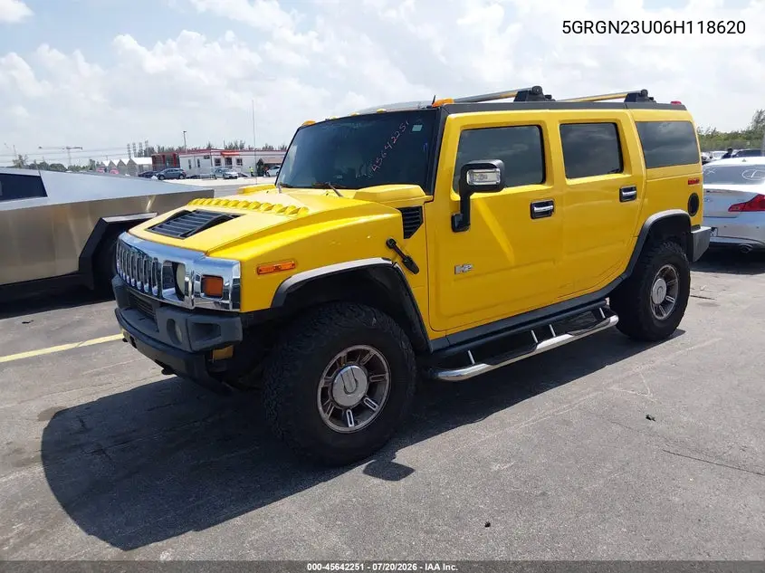 2006 Hummer H2 Suv VIN: 5GRGN23U06H118620 Lot: 45642251
