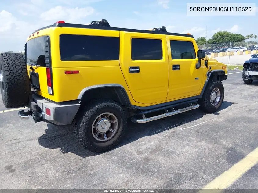 2006 Hummer H2 Suv VIN: 5GRGN23U06H118620 Lot: 45642251