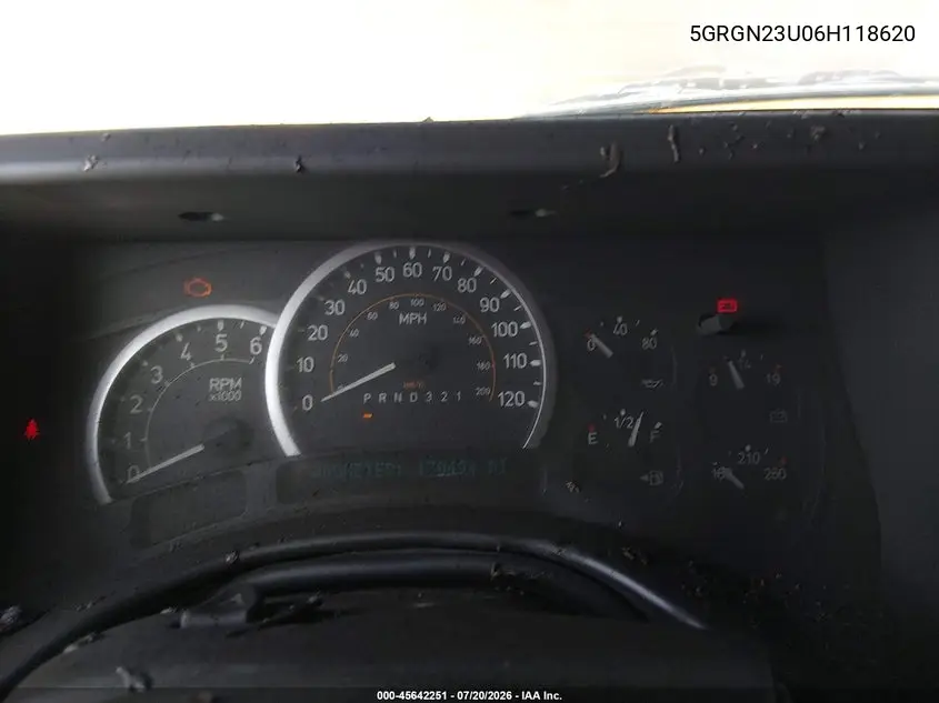 2006 Hummer H2 Suv VIN: 5GRGN23U06H118620 Lot: 45642251