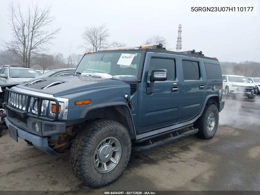 2007 Hummer H2 Suv VIN: 5GRGN23U07H110177 Lot: 44384297