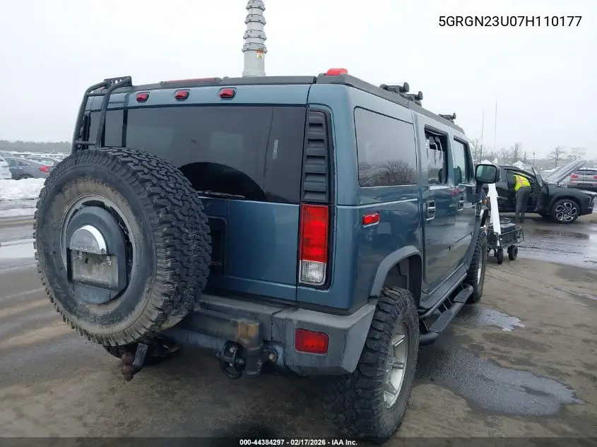 2007 Hummer H2 Suv VIN: 5GRGN23U07H110177 Lot: 44384297