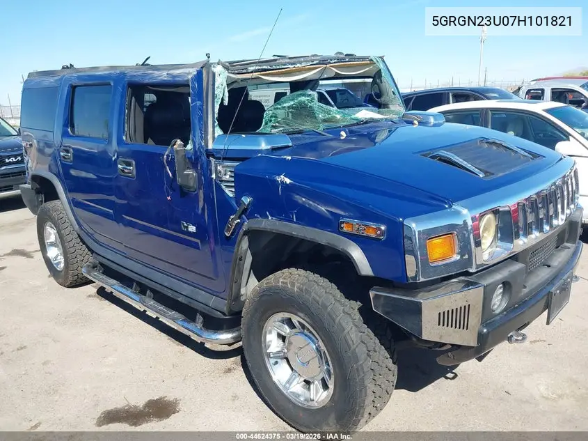 2007 Hummer H2 Suv VIN: 5GRGN23U07H101821 Lot: 44624375