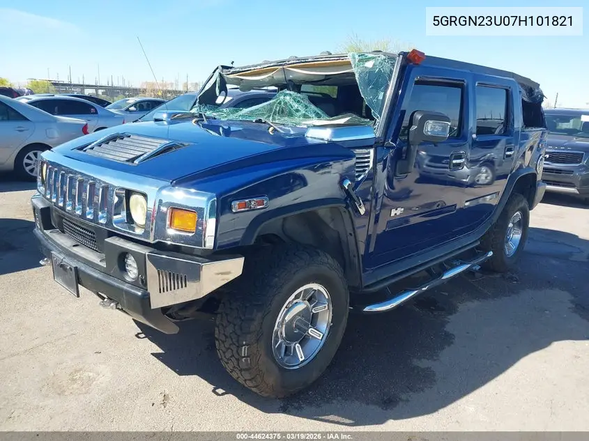 2007 Hummer H2 Suv VIN: 5GRGN23U07H101821 Lot: 44624375