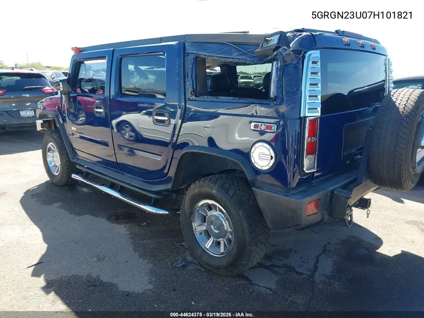 2007 Hummer H2 Suv VIN: 5GRGN23U07H101821 Lot: 44624375