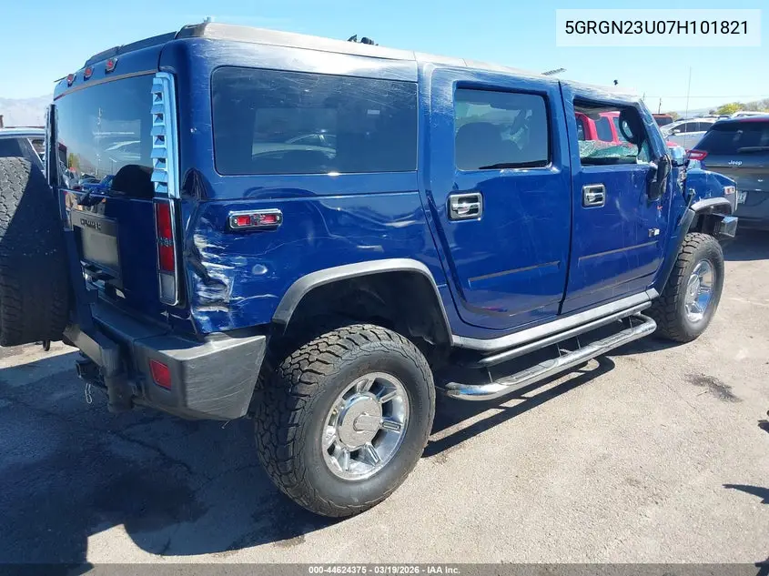 2007 Hummer H2 Suv VIN: 5GRGN23U07H101821 Lot: 44624375